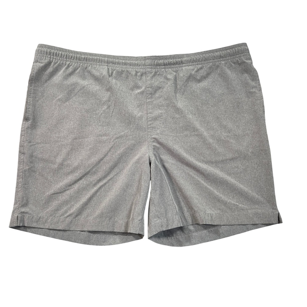 Chubbies Mens Performance Shorts Mens Large Gray Heathered 5.5 Inseam Drawstring